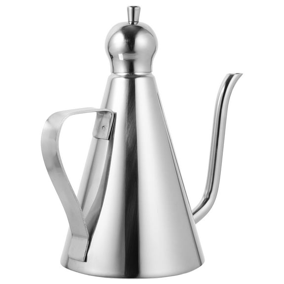 304 Stainless Kitchen Oil Can Olive Daily Use Dispenser Silver