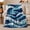Breaking Waves, variant on Ocean Wave Scene Blue Waves And Foam Dramatic Coastal Art Ocean Lovers Dynamic Blue Seascape Warm Flannel Blanket, Housewarming Gift for Beach House and Guest Room Home Decor