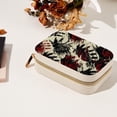 thumbnail image 7 of Print Velvet Portable Jewelry Box with Removable Compartment - Ideal Bracelet Holder and Necklace Organizer - Gift, 7 of 7
