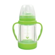 green sprouts Glass Sip & Straw Cup-Light Lime-6mo+