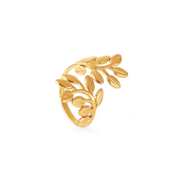 Open Leaf Adjustable Ring