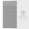thumbnail image 3 of American Soft Linen Luxury 4 Piece Bath Towel Set, 100% Cotton Turkish Bath Towels for Bathroom, Light Grey, 3 of 10