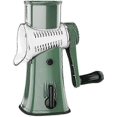 thumbnail image 5 of 2026 Exquisite Cheese Grater Shredder, Multifunction 5 in Manual Speed Round Food Slicer Vegetable Potato Grinder Green, 5 of 5
