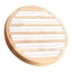 thumbnail image 5 of Organizador de Bandeja de Exhibición de Anillo de Escaparate de Joyería de Madera Redonda , Cuero blanco El 15x1.7cm DYNWAVEMX Soporte de exhibición de anillo de joyería, 5 of 8