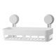 thumbnail image 3 of Cateissary Escurridor con ventosa, caja de almacenamiento para ducha, cesta hueca para baño, soporte para bandeja montado en la pared, 3 of 6
