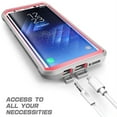 thumbnail image 6 of Samsung Galaxy S8 Case, SUPCASE Full-body Rugged Holster Case with Built-in Screen Protector for Galaxy S8 (2017 Release), Not Fit Galaxy S8 Plus, Unicorn Beetle Shield Series (Pink), 6 of 7