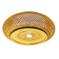 thumbnail image 1 of Lámpara de techo LED, accesorio de iluminación decorativa, lámpara de bambú tejida a mano, luz de para comedor, cocina, Hotel, decoración de 40cmx14cm SM SunniMix Lámpara de techo, 1 of 5