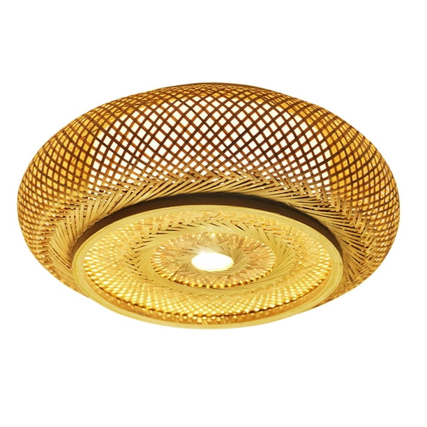 Lámpara de techo LED moderna, accesorio de iluminación decorativa, lámpara de bambú, cubierta de luz de para sala de estar, Hotel, cocina, 50cmx16cm Sunnimix Lámpara de techo