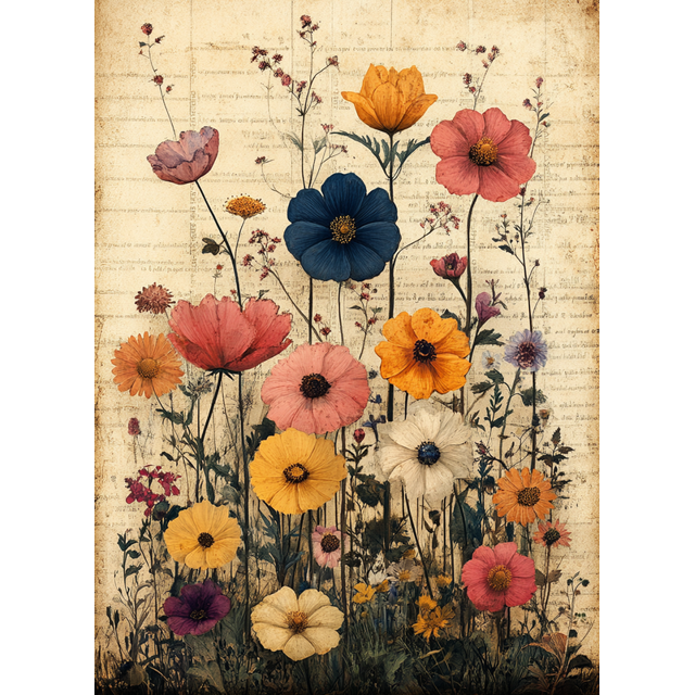 Qisvanset 12x16 Inch Psalm Floral Canvas Wall Art, Vintage Bible Verse Art Aesthetic Room Interior Wall Decor
