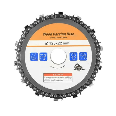 

Grinder Chain Disc Wood Carving Disc 5 Inch For 125mm Angle Grinder 14 Tooth Cutting Saw Blade Cutting Disk Electrical Accessori