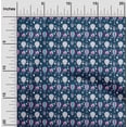 thumbnail image 2 of oneOone Rayon Teal Blue Fabric Circus Sewing Craft Projects Fabric Prints By Yard 56 Inch Wide, 2 of 5
