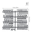 580 Pcs Message Board Letter Board Sign Digital Symbol Board Letter