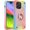 Rainbow Pink, variant on Compatible with iPhone 15 Pro Case 6.1 Inch with Ring Stand, Military Grade Drop Protection Full Body Rugged Heavy Duty Case 3 in 1 Durable Cover for iPhone 15 Pro. (Rainbow Pink)