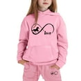 thumbnail image 3 of Tiijoy Girls Outfits Horse Graphic Hoodie Sweatshirt Jogger Pants Set, Sizes 2-13, 3 of 3
