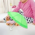 thumbnail image 6 of Cute Umbrella Parasol 1/4 1/6 Dollhouse Miniature Umbrella for 18 inch Dolls Green, 6 of 8
