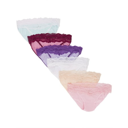 Pasties Set - Noble Mount Women's Stretch Cotton Bikini Panties - Set 2 - Large