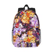 VUFOQZX Aphmau Backpacks Cartoon Prints Large Capacity Laptop Bags Lightweight Waterproof For Woman Child Kids Work Travel Hiking Casual Backpack 15 In