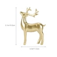 thumbnail image 4 of MasteelfCA 2Pcs Creative Deer Adornment Modern Desktop Adornment Resin Home Decor, 4 of 8