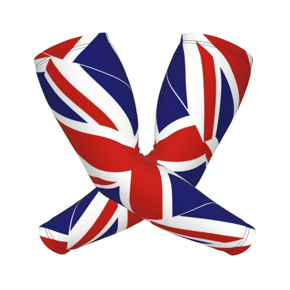 Cooling Compression Arm Sleeves British Flag Britain English England Sun Protection Sport Arm Sleeves For Men Women Baseball Basketball Running