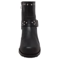 thumbnail image 3 of Women's 6" Heeled Buckle Biker Boot Black, 3 of 4