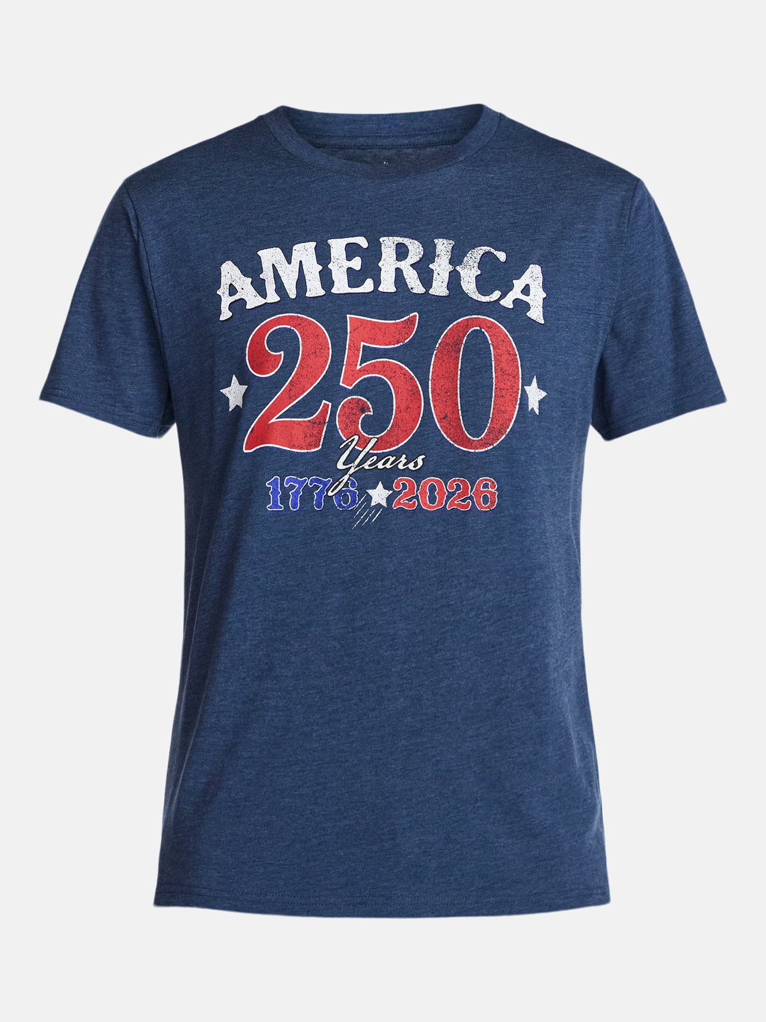 Americana Men's and Big Men's America 250 Graphic Tee Shirt from Way to Celebrate, Sizes XS-3XLT
