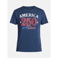thumbnail image 5 of Americana Men's and Big Men's America 250 Graphic Tee Shirt from Way to Celebrate, Sizes XS-3XLT, 5 of 5