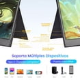 thumbnail image 2 of Yodoit Monitor Portátil 15.6 Pulgadas IPS FHD 1080P USB Type-C Pantalla para Laptop, Monitor Portable de Juego 100% SRGB HDR con HDMI/USB C, 2 of 12