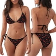 thumbnail image 3 of Fotbe Red Hot Chili Traje de Baño para Mujer de Dos Piezas – Bikini Sexy de Tirantes Tipo Halter con Diseño Triangular, 3 of 6