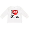 thumbnail image 3 of Inktastic I Love My Nanny Boys or Girls Long Sleeve Toddler T-Shirt, 3 of 5