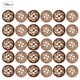 thumbnail image 1 of 14-15mm 100 unids/bolsa botones redondos de 4 agujeros herramientas para coser accesorios Artesanías hechas a mano botón de madera DIY, 1 of 8
