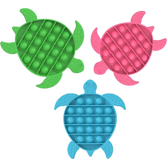 Juguete sensorial HUOGUO Pop Bubble Fidget Decompression, 3 unidades
