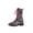 Black, variant on Fesfesfes Chelsea Boots for Teen Girls And Winter Low Heel Lace Round Toe Ladies Short 8.5(41)