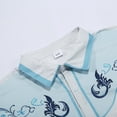 thumbnail image 6 of Western Embroidered Cowboy Shirts for Men, Casual Button Down Long Sleeve Shirt Floral Design Retro Shirt, 6 of 8
