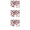 thumbnail image 1 of maskred Paper Scraps Beautiful Wedding Accessory Plastic Material Confetti Tabletop Ornament Shape Resistant for Party Decoration red silver15mm 3Set, 1 of 6