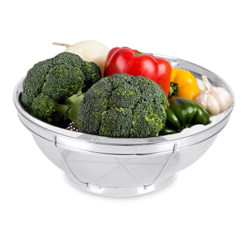 Cheers.US Stainless Steel Fine Mesh Strainer, Large Metal Colander for