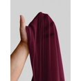 thumbnail image 6 of Burgundy Elegant One-Shoulder Chiffon Maxi Dress With High Side Slit For Wedding Party Event, 6 of 6