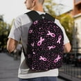 thumbnail image 5 of Yield Breast Cancer Awareness3 Print Backpack for Women Men, Lightweight Casual Travel Daypack, Classic Basic College Backpack, Middle School Bag, 5 of 5