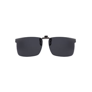 Solar Shield Rectangle Flip-Up Sunglasses