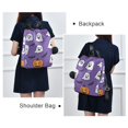 thumbnail image 4 of FORMRS Women's Travel Backpack Purse Anti-Theft Hidden Pockets Casual Shoulder Bag, Halloween Ghosts Purple, 4 of 7