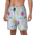 thumbnail image 1 of Fotbe Happy Easter Traje de Baño para Hombre – Shorts de Natación de Secado Rápido con Forro y Bolsillos-Medium, 1 of 6