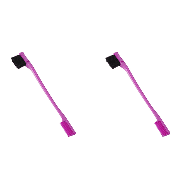 Edge Brush Control del cabello para cepillar la espalda Peinar Púrpura
