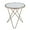 Champagne and White, variant on Simple Relax Round Glass Top End Table Champagne and Black