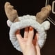 thumbnail image 1 of Banda para el cabello con orejas de gato, banda para el cabello, accesorios para el cabello con orejas de conejo de peluche coreano, banda para el cabello con lazo y astas para lavarse la, 1 of 5