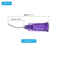 thumbnail image 2 of Uxcell Bent Blunt Tip Dispensing Needles, 200 Pcs 0.5 Inch 21G Industrial Liquid Dispenser Needle with Lure Lock, 2 of 5