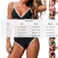 thumbnail image 3 of UTSJKR Women's 2026 New Solid Two Piece Bikini Set, European Slim Fit Trendy Bathing Suit, Cross Border Beach Swimwear Hot Pink S, 3 of 6