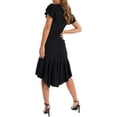thumbnail image 2 of QUIZ - Women's Black Scuba Crepe High-Low Dress, 2 of 2