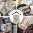 thumbnail image 3 of Yellow Rose 1 Pack Kitchen Towel, Water Absorbent Dish Towel, Vintage Country Botanical Floral Vines Decorative Hand Towels - Quick Drying Cloth for Cooking Baking, 18x28 Inch, 3 of 8