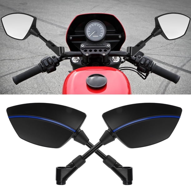 Universal Motorcycle Rear View Mirror | 7/8" Handlebar Mount For Bike ATV UTV | 360 Adjustable