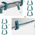 thumbnail image 3 of PYYAN-50 Pcs Christmas Light Clips Small Outdoor Roof Gutters and Shingles Hooks 1 5/8 Inch Fascia Boards Hanger Plastic Holiday String Light Clips for Xmas Outside Decoration Fence Eave (Green), 3 of 4