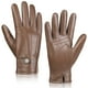 thumbnail image 1 of Guantes de piel de oveja genuina MAGILINK para hombre (Khaki-M), 1 of 6